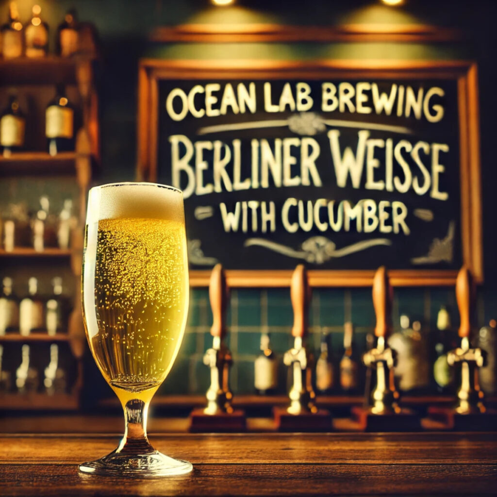 Berliner Weisse Cucumber  new from Ocean Lab Brewing Co.