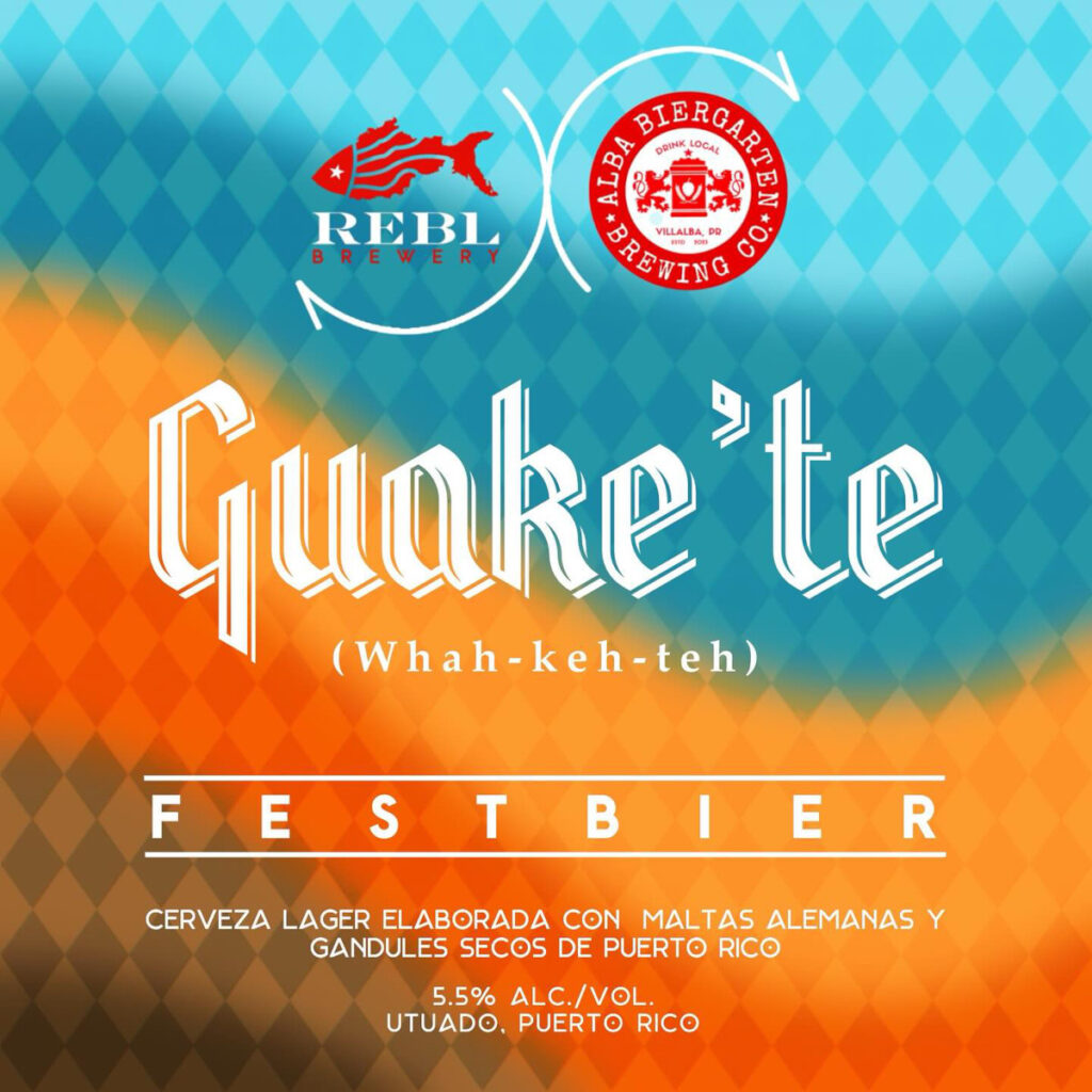 Guake'te, a unique Festbier brewed for Oktoberfest with a Puerto Rican twist. Crafted with pigeon peas and German hops