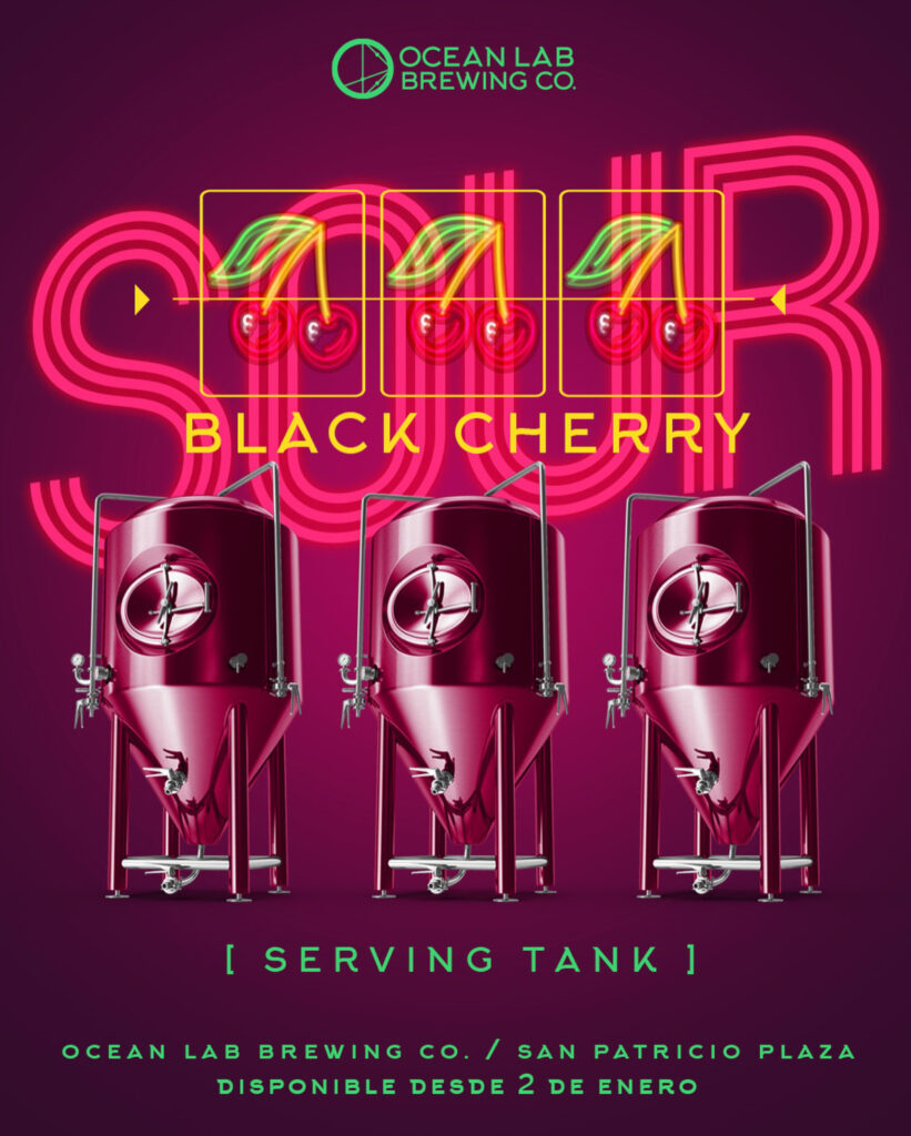 The Bold Black Cherry Sour by Ocean Lab Brewing Co.