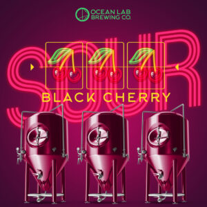 The Bold Black Cherry Sour by Ocean Lab Brewing Co.