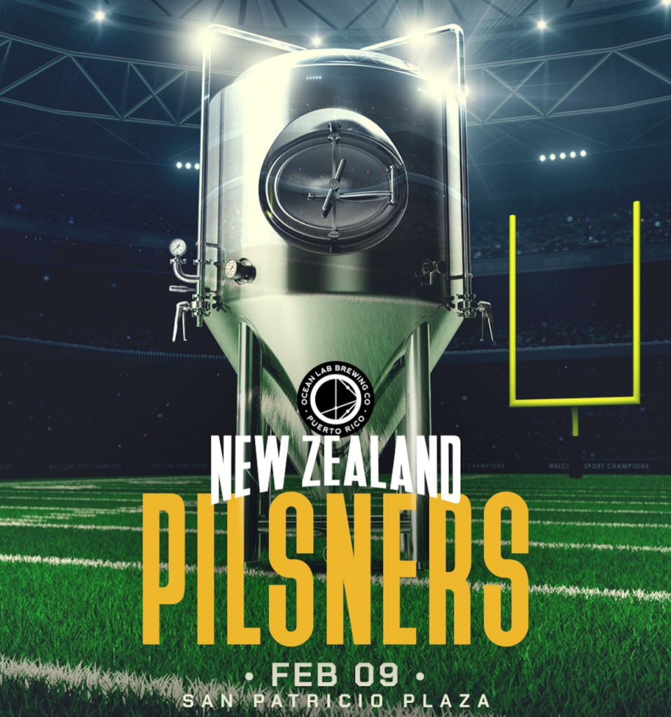 Ocean Lab’s New Zealand Pilsner Arrives Just in Time for the Super Bowl