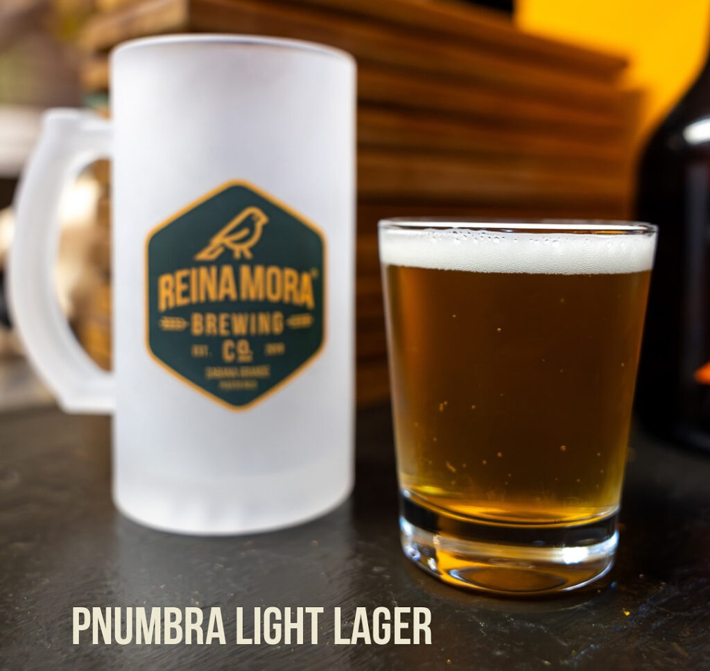 Reina Mora Brewing - Pnumbra Light Lager – Crisp, clean, and incredibly crushable. 